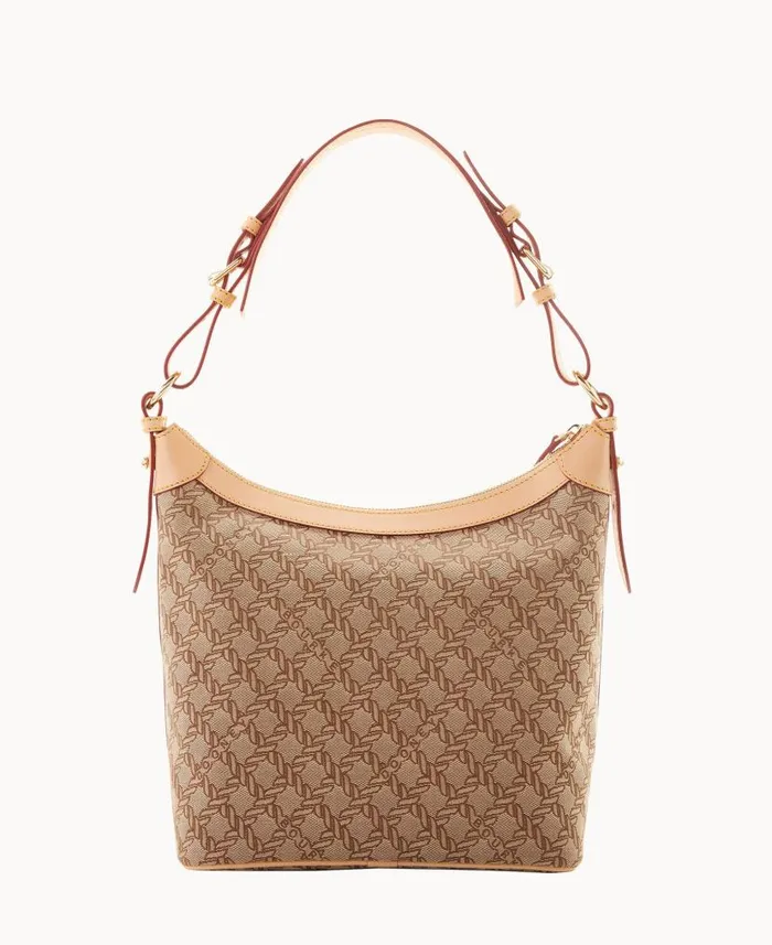Dooney and Bourke Maritime Hobo Sac Brown WomenMen Shoulder Bags