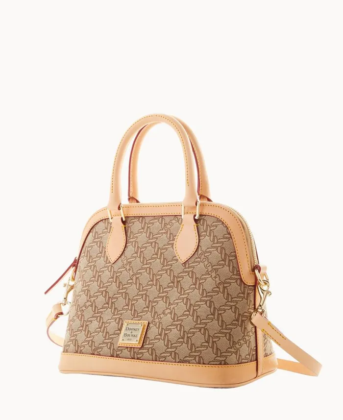 Dooney and Bourke Maritime Satchel Brown WomenMen Satchels