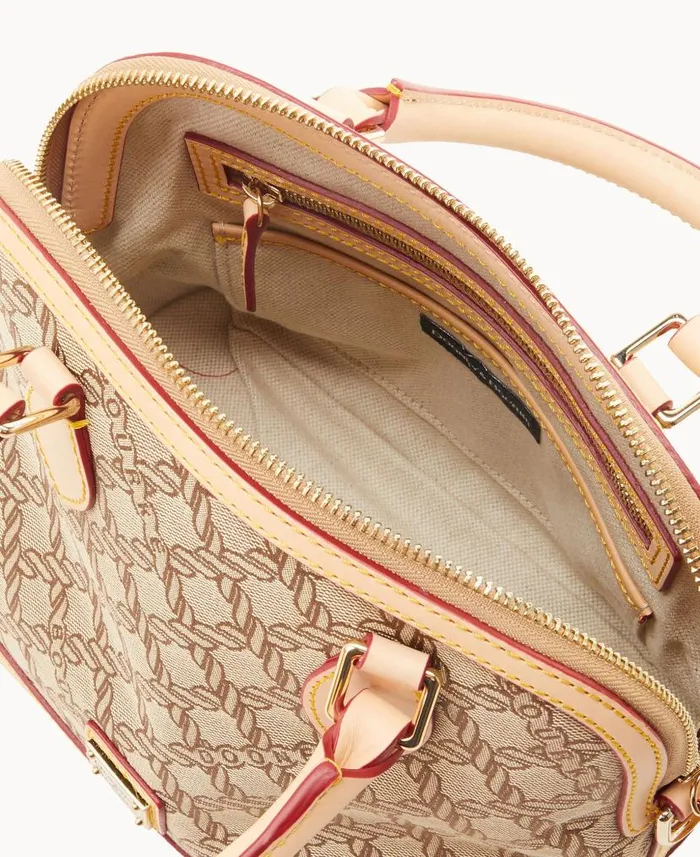 Dooney and Bourke Maritime Satchel Brown WomenMen Satchels