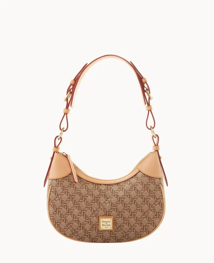 Dooney and Bourke Maritime Small Hobo Brown WomenMen Shoulder Bags