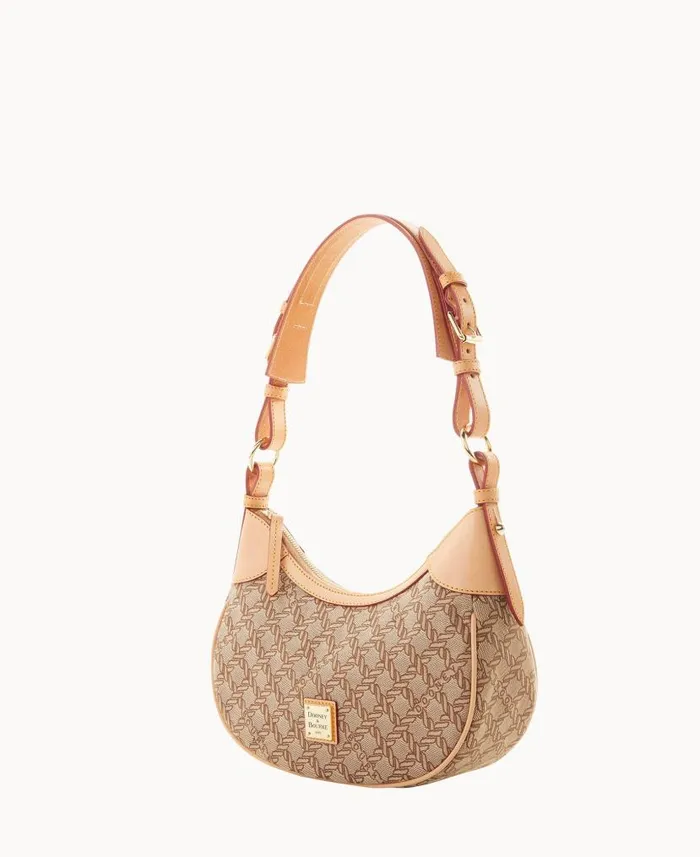 Dooney and Bourke Maritime Small Hobo Brown WomenMen Shoulder Bags