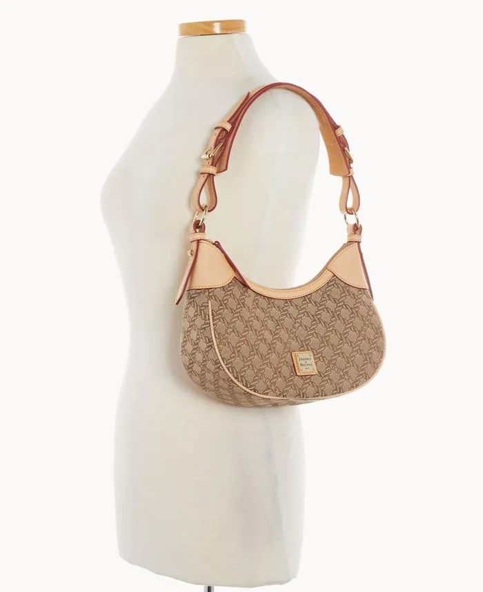 Dooney and Bourke Maritime Small Hobo Brown WomenMen Shoulder Bags
