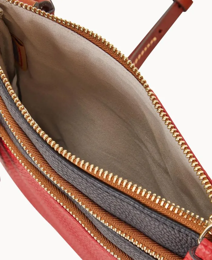 Dooney and Bourke MLB Angels Triple Zip Crossbody Angels WomenMen Crossbodies Dooney and Bourke MLB Angels Triple Zip Crossbody Angels WomenMen Crossbodies