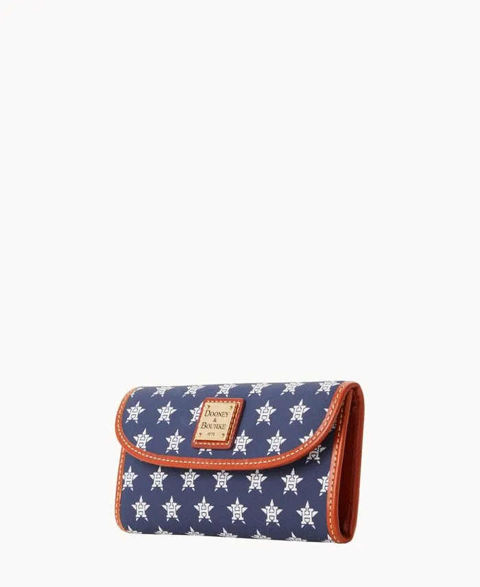 Dooney and Bourke MLB Astros Continental Clutch Astros WomenMen Wallets