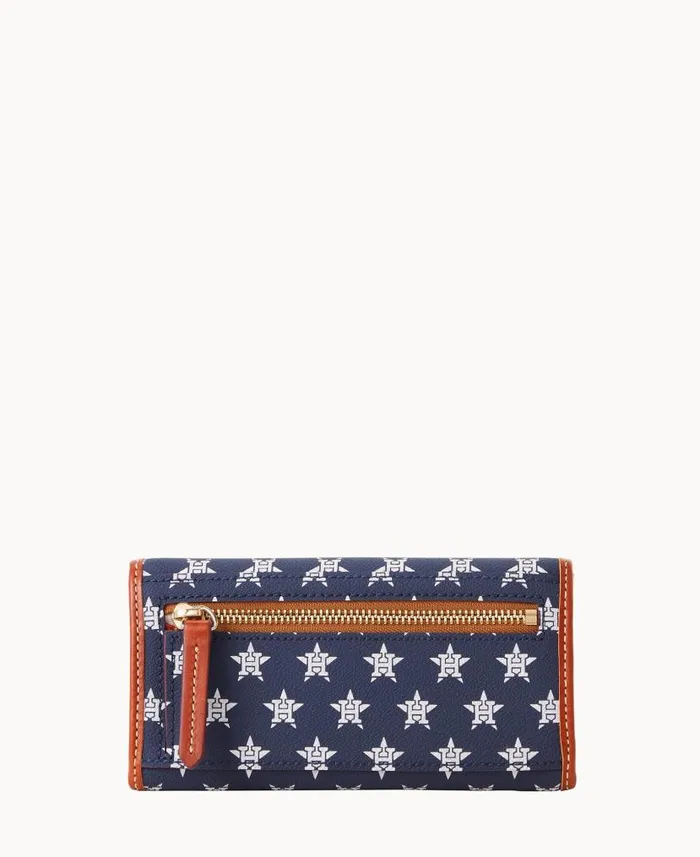 Dooney and Bourke MLB Astros Continental Clutch Astros WomenMen Wallets
