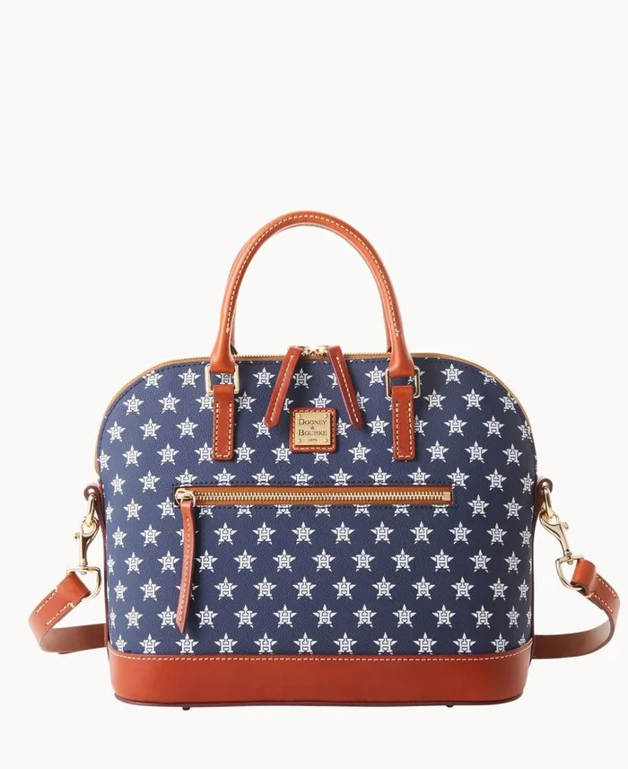 Dooney and Bourke MLB Astros Domed Zip Satchel Astros WomenMen Satchels