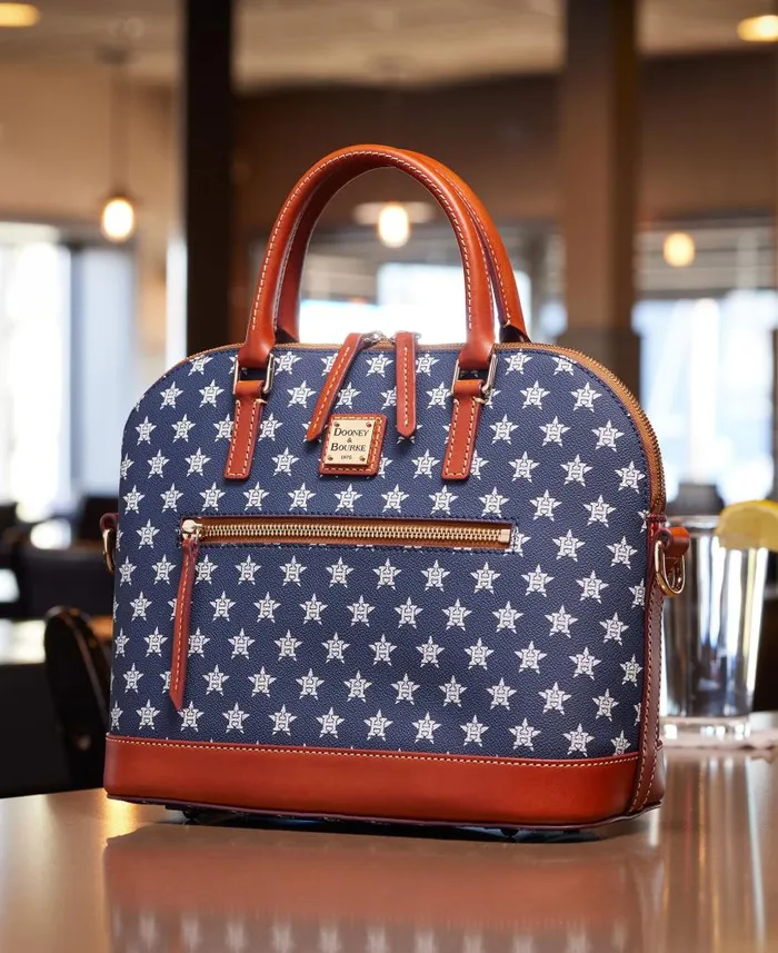 Dooney and Bourke MLB Astros Domed Zip Satchel Astros WomenMen Satchels