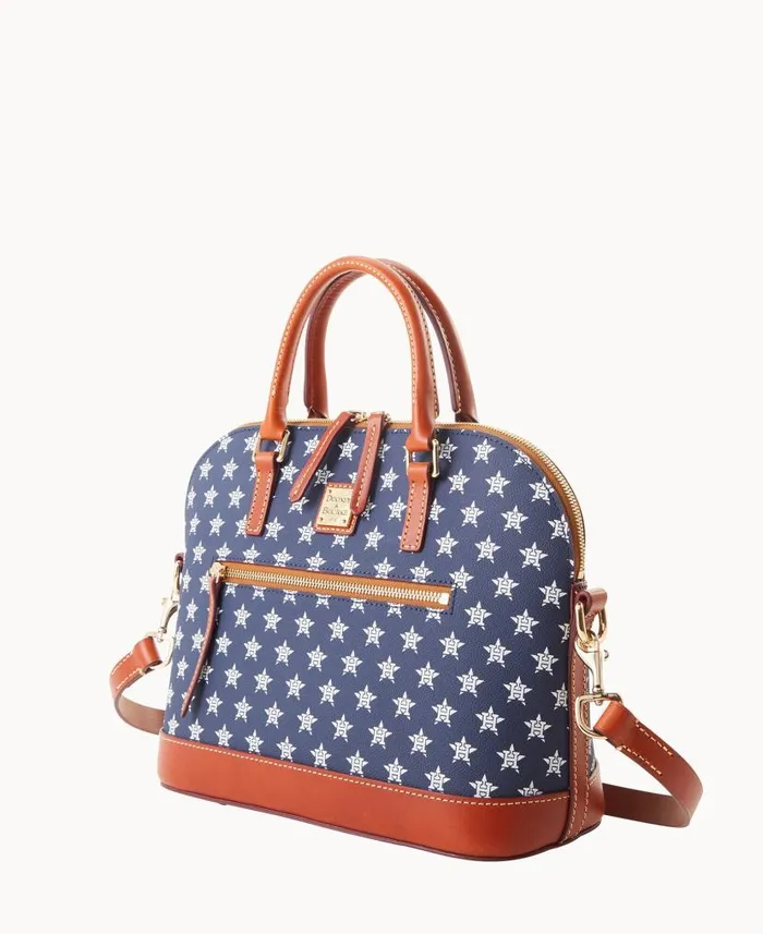Dooney and Bourke MLB Astros Domed Zip Satchel Astros WomenMen Satchels