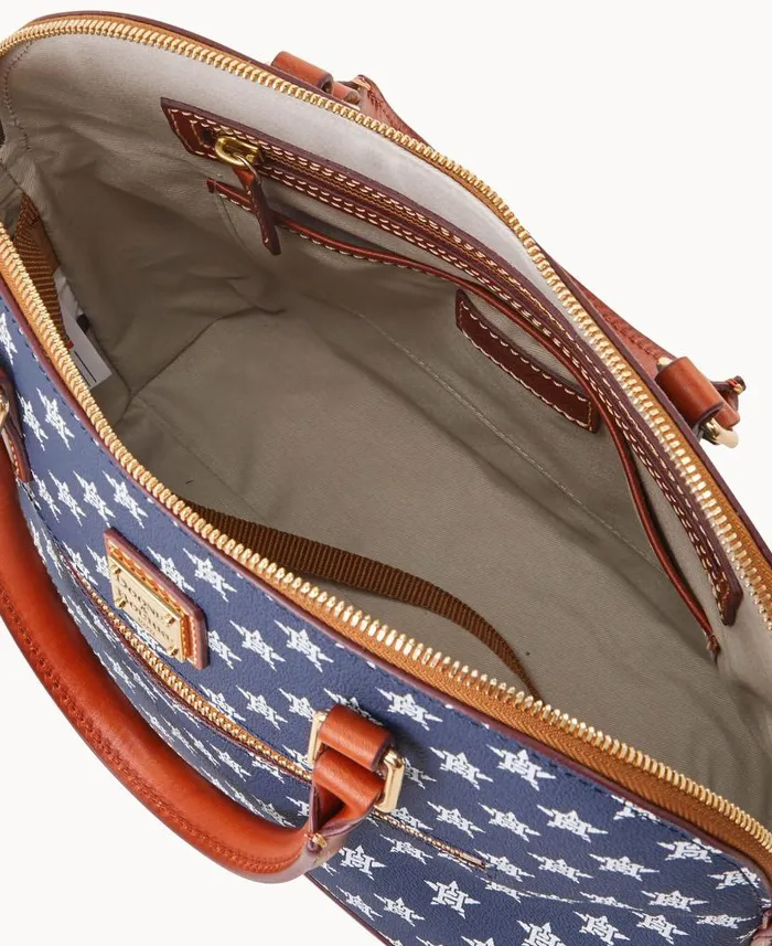 Dooney and Bourke MLB Astros Domed Zip Satchel Astros WomenMen Satchels