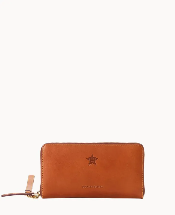 Dooney and Bourke MLB Astros Large Zip Around Wristlet Astros WomenMen Wallets Dooney and Bourke MLB Astros Large Zip Around Wristlet Astros WomenMen Wallets