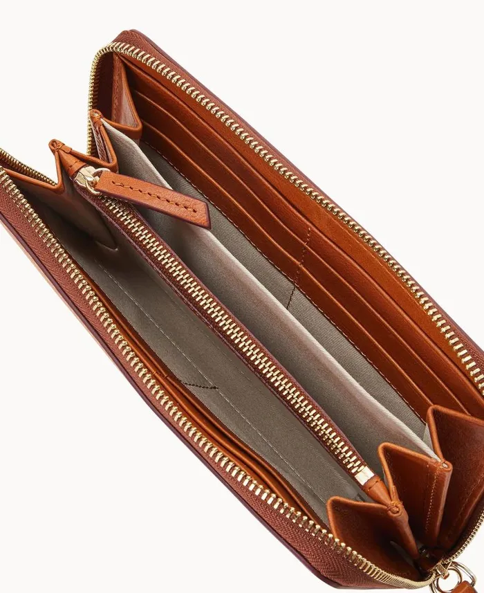 Dooney and Bourke MLB Astros Large Zip Around Wristlet Astros WomenMen Wallets Dooney and Bourke MLB Astros Large Zip Around Wristlet Astros WomenMen Wallets