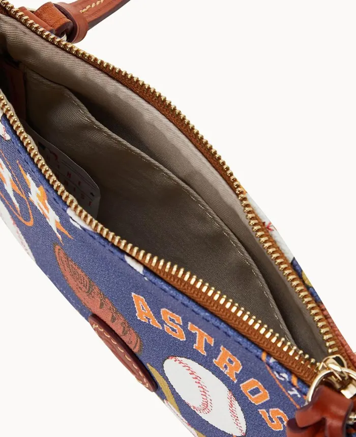Dooney and Bourke MLB Astros Top Zip Crossbody Astros WomenMen Crossbodies