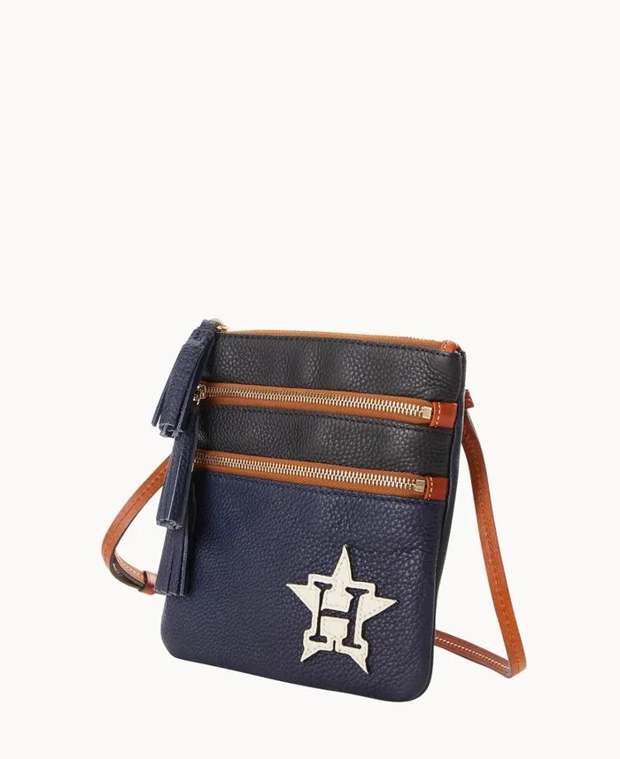 Dooney and Bourke MLB Astros Triple Zip Crossbody Astros WomenMen Crossbodies Dooney and Bourke MLB Astros Triple Zip Crossbody Astros WomenMen Crossbodies
