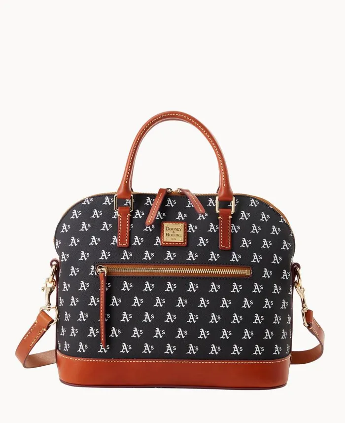 Dooney and Bourke MLB Athletics Domed Zip Satchel Athletics WomenMen Satchels Dooney and Bourke MLB Athletics Domed Zip Satchel Athletics WomenMen Satchels