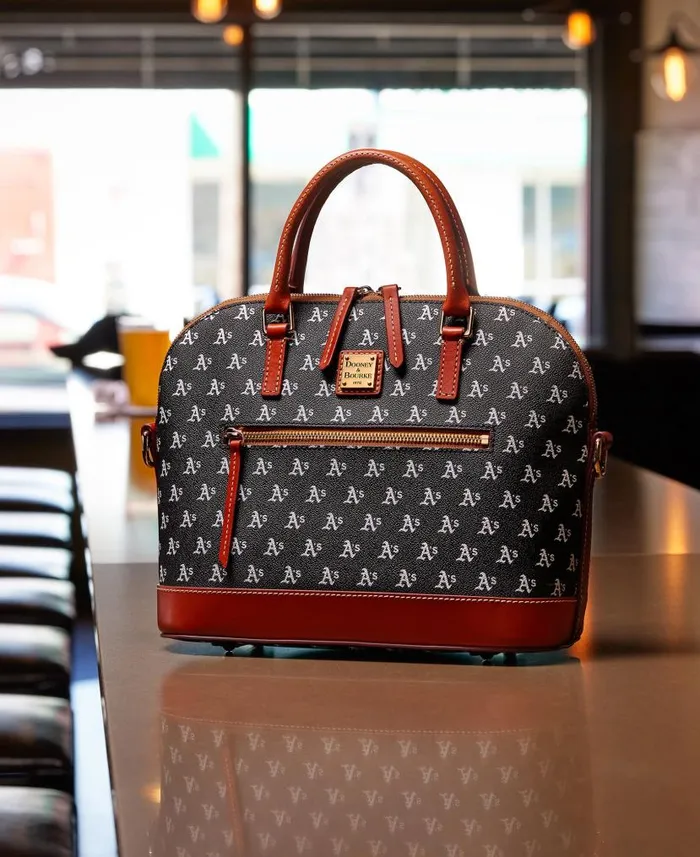 Dooney and Bourke MLB Athletics Domed Zip Satchel Athletics WomenMen Satchels Dooney and Bourke MLB Athletics Domed Zip Satchel Athletics WomenMen Satchels