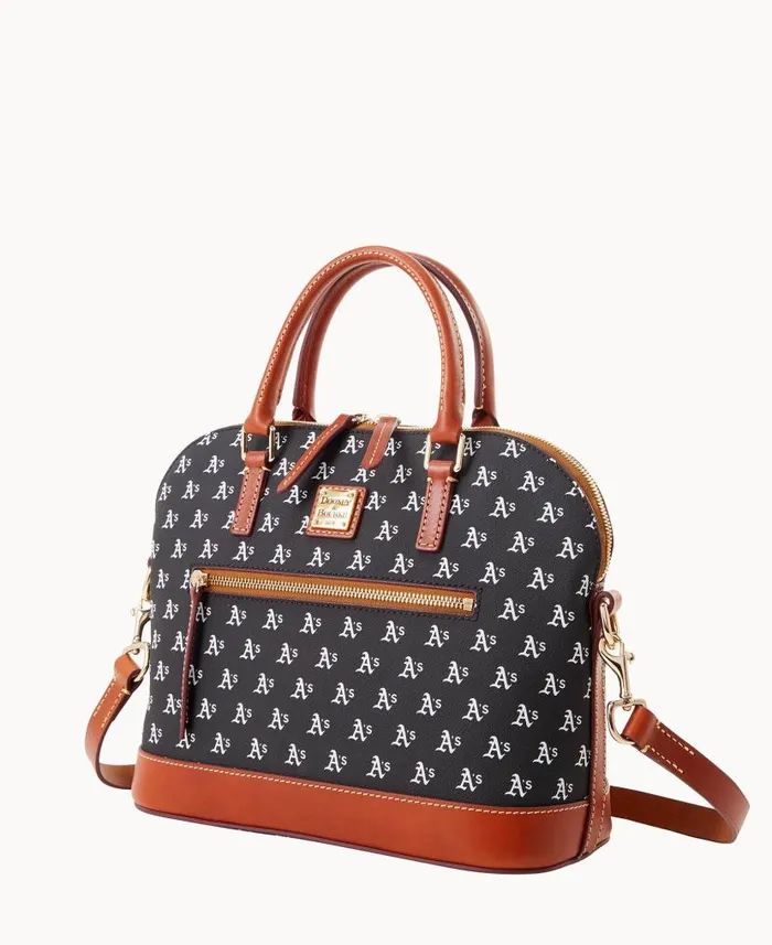 Dooney and Bourke MLB Athletics Domed Zip Satchel Athletics WomenMen Satchels Dooney and Bourke MLB Athletics Domed Zip Satchel Athletics WomenMen Satchels