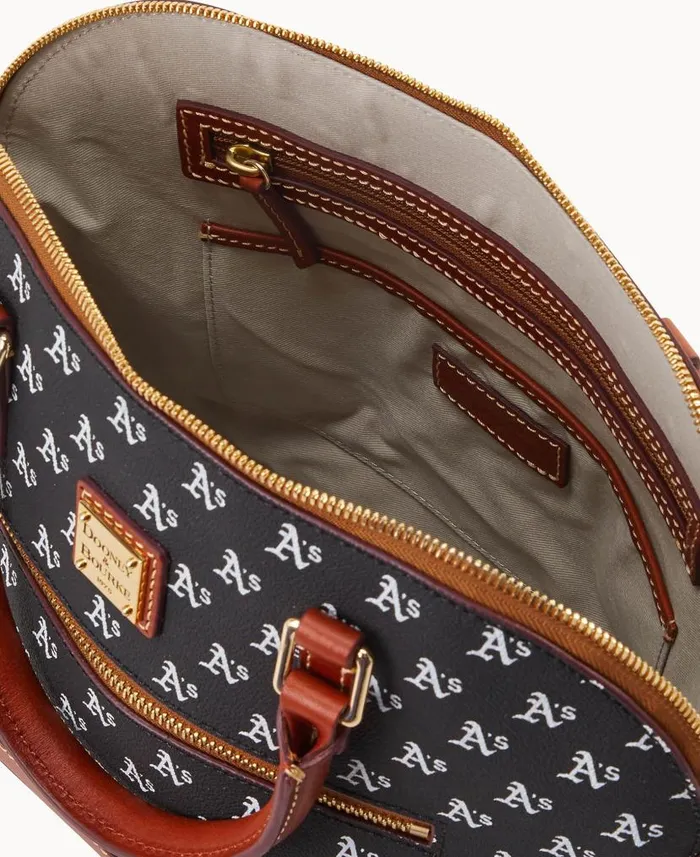 Dooney and Bourke MLB Athletics Domed Zip Satchel Athletics WomenMen Satchels Dooney and Bourke MLB Athletics Domed Zip Satchel Athletics WomenMen Satchels