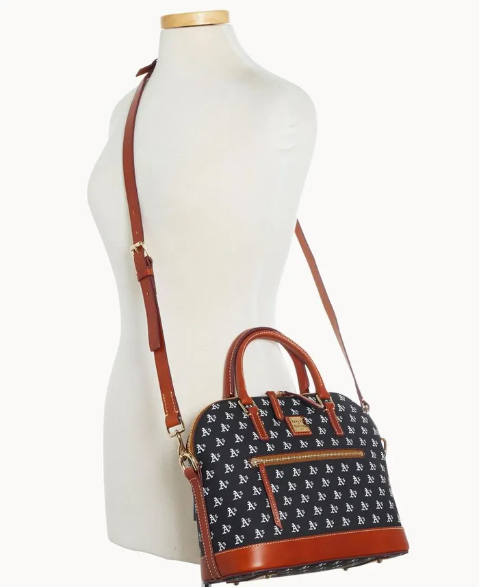 Dooney and Bourke MLB Athletics Domed Zip Satchel Athletics WomenMen Satchels Dooney and Bourke MLB Athletics Domed Zip Satchel Athletics WomenMen Satchels