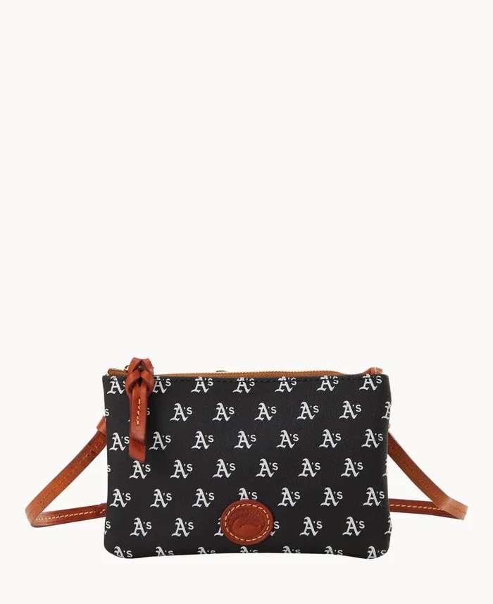 Dooney and Bourke MLB Athletics Top Zip Crossbody Athletics WomenMen Crossbodies Dooney and Bourke MLB Athletics Top Zip Crossbody Athletics WomenMen Crossbodies