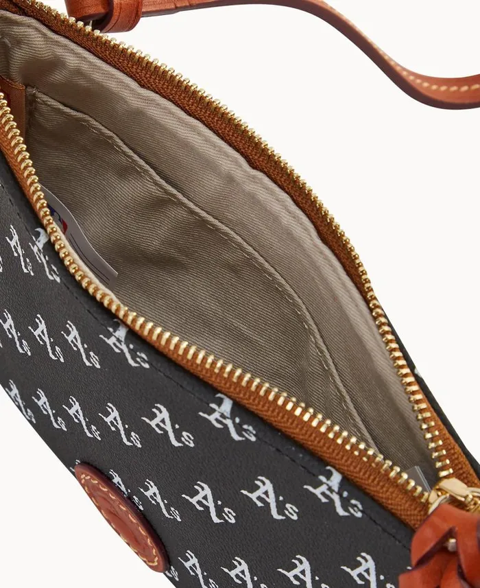Dooney and Bourke MLB Athletics Top Zip Crossbody Athletics WomenMen Crossbodies Dooney and Bourke MLB Athletics Top Zip Crossbody Athletics WomenMen Crossbodies