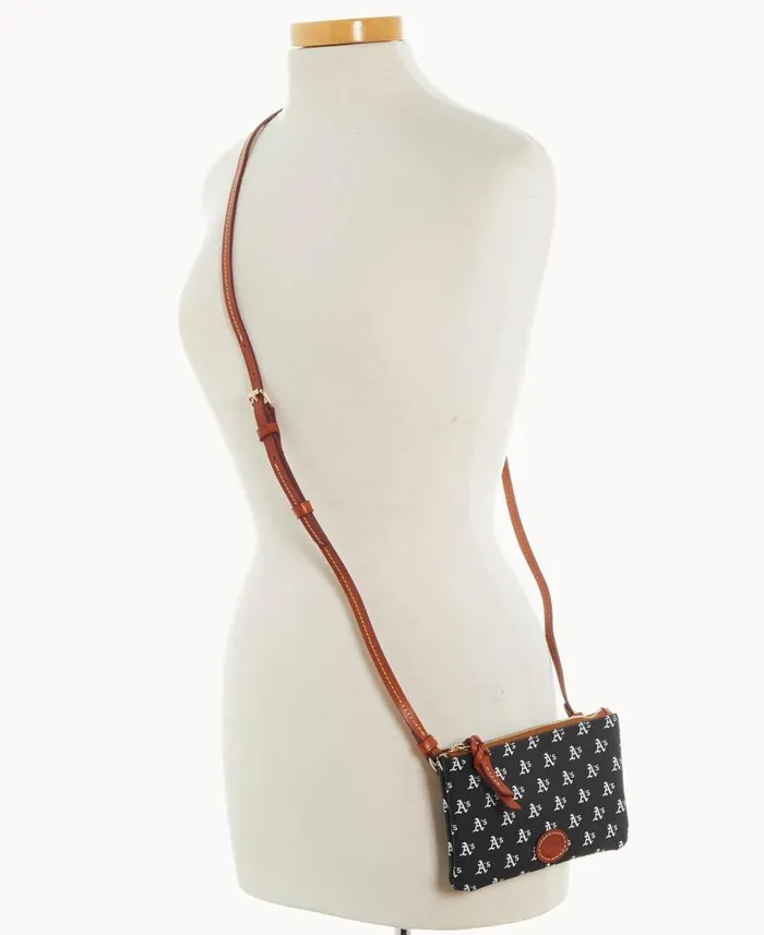 Dooney and Bourke MLB Athletics Top Zip Crossbody Athletics WomenMen Crossbodies Dooney and Bourke MLB Athletics Top Zip Crossbody Athletics WomenMen Crossbodies