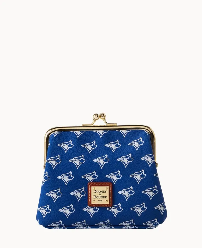 Dooney and Bourke MLB Blue Jays Large Framed Purse Blue Jays WomenMen Wallets