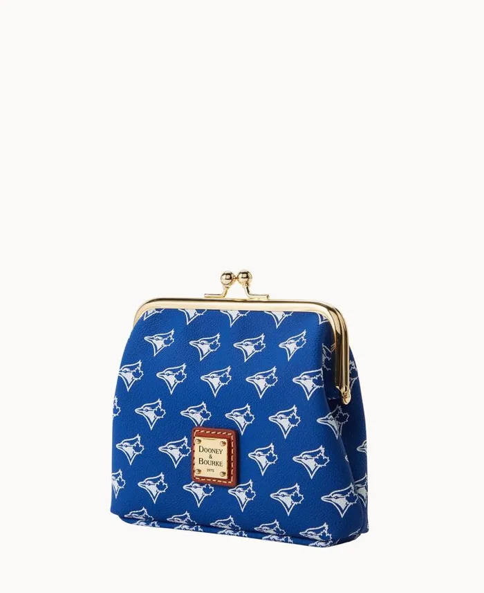 Dooney and Bourke MLB Blue Jays Large Framed Purse Blue Jays WomenMen Wallets Dooney and Bourke MLB Blue Jays Large Framed Purse Blue Jays WomenMen Wallets