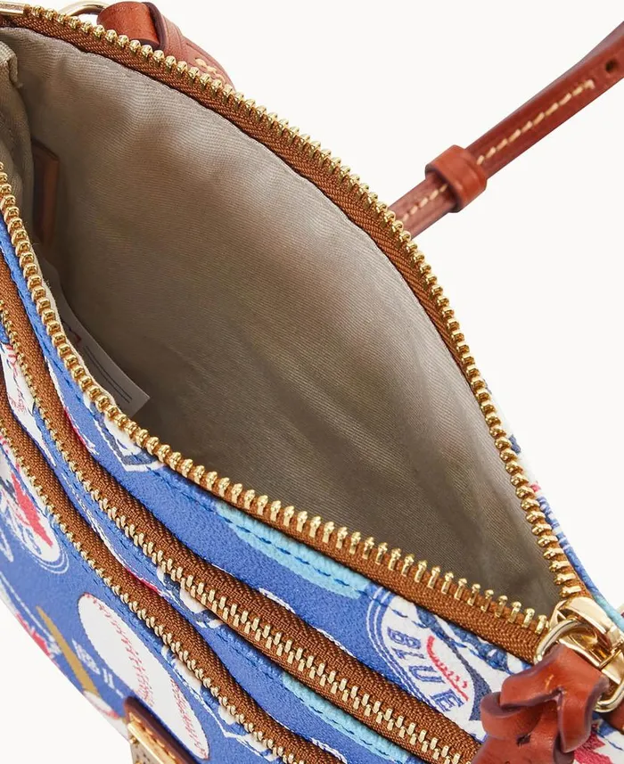 Dooney and Bourke MLB Blue Jays N S Triple Zip Crossbody Blue Jays WomenMen Crossbodies Dooney and Bourke MLB Blue Jays N S Triple Zip Crossbody Blue Jays WomenMen Crossbodies
