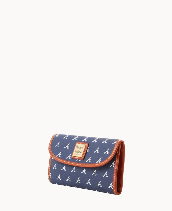 Dooney and Bourke MLB Braves Continental Clutch Braves WomenMen Wallets