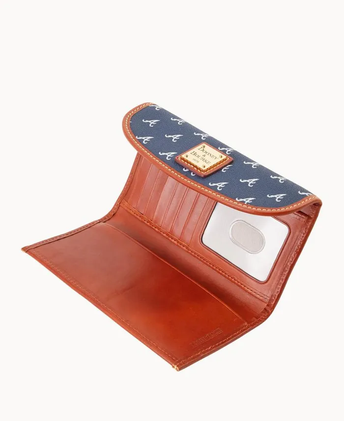 Dooney and Bourke MLB Braves Continental Clutch Braves WomenMen Wallets