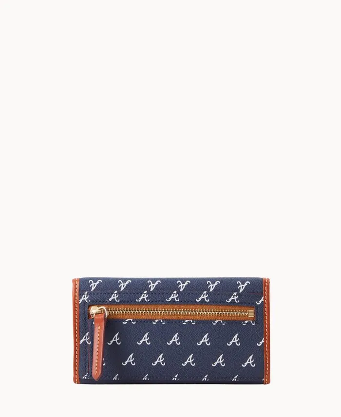 Dooney and Bourke MLB Braves Continental Clutch Braves WomenMen Wallets