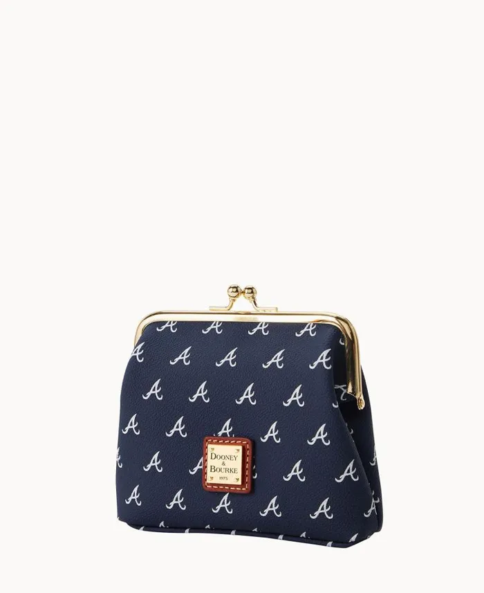 Dooney and Bourke MLB Braves Large Framed Purse Braves WomenMen Wallets