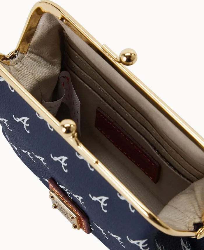 Dooney and Bourke MLB Braves Large Framed Purse Braves WomenMen Wallets