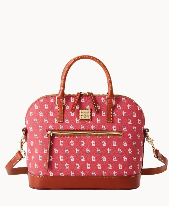 Dooney and Bourke MLB Cardinals Domed Zip Satchel Cardinals WomenMen Satchels Dooney and Bourke MLB Cardinals Domed Zip Satchel Cardinals WomenMen Satchels