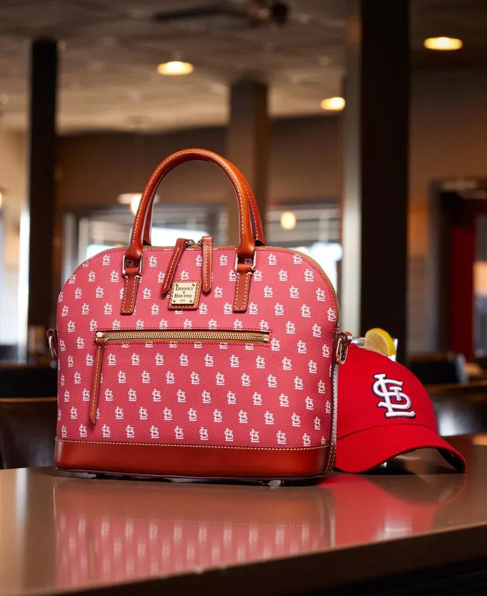 Dooney and Bourke MLB Cardinals Domed Zip Satchel Cardinals WomenMen Satchels Dooney and Bourke MLB Cardinals Domed Zip Satchel Cardinals WomenMen Satchels