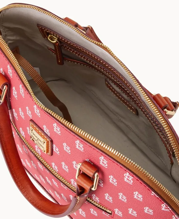 Dooney and Bourke MLB Cardinals Domed Zip Satchel Cardinals WomenMen Satchels Dooney and Bourke MLB Cardinals Domed Zip Satchel Cardinals WomenMen Satchels