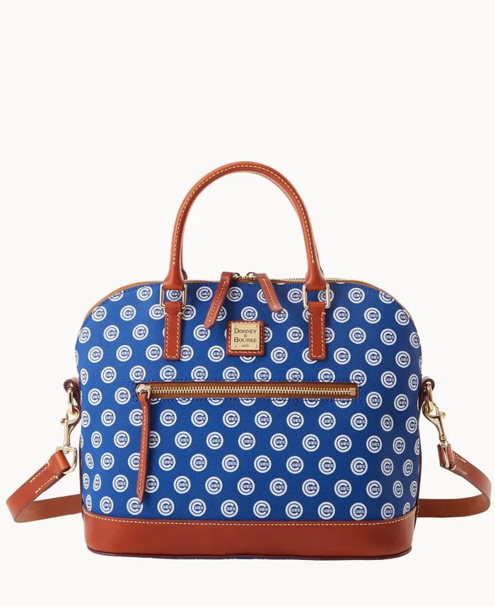 Dooney and Bourke MLB Cubs Domed Zip Satchel Cubs WomenMen Satchels