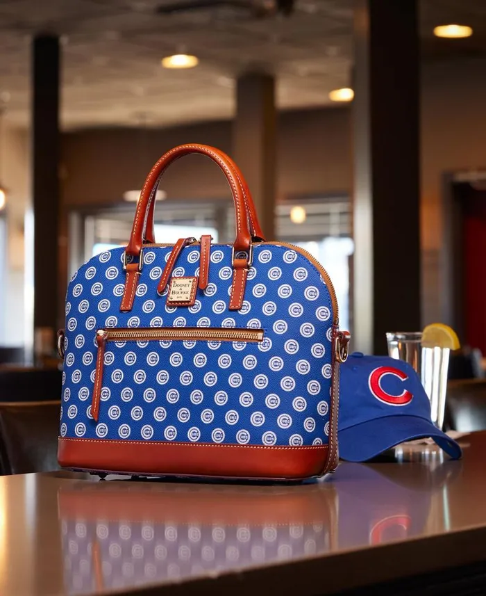 Dooney and Bourke MLB Cubs Domed Zip Satchel Cubs WomenMen Satchels