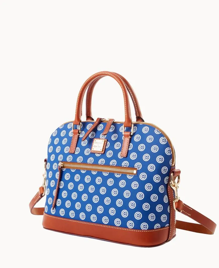 Dooney and Bourke MLB Cubs Domed Zip Satchel Cubs WomenMen Satchels