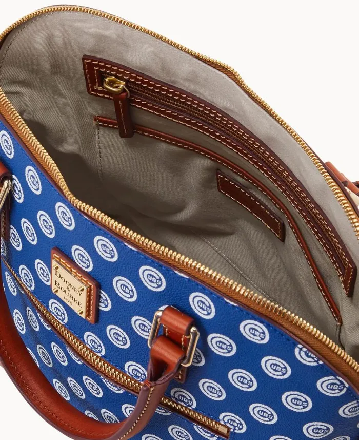 Dooney and Bourke MLB Cubs Domed Zip Satchel Cubs WomenMen Satchels