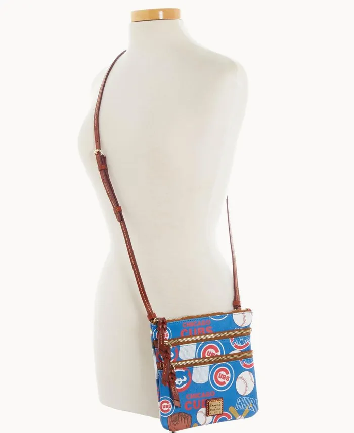 Dooney and Bourke MLB Cubs N S Triple Zip Crossbody Cubs WomenMen Crossbodies Dooney and Bourke MLB Cubs N S Triple Zip Crossbody Cubs WomenMen Crossbodies