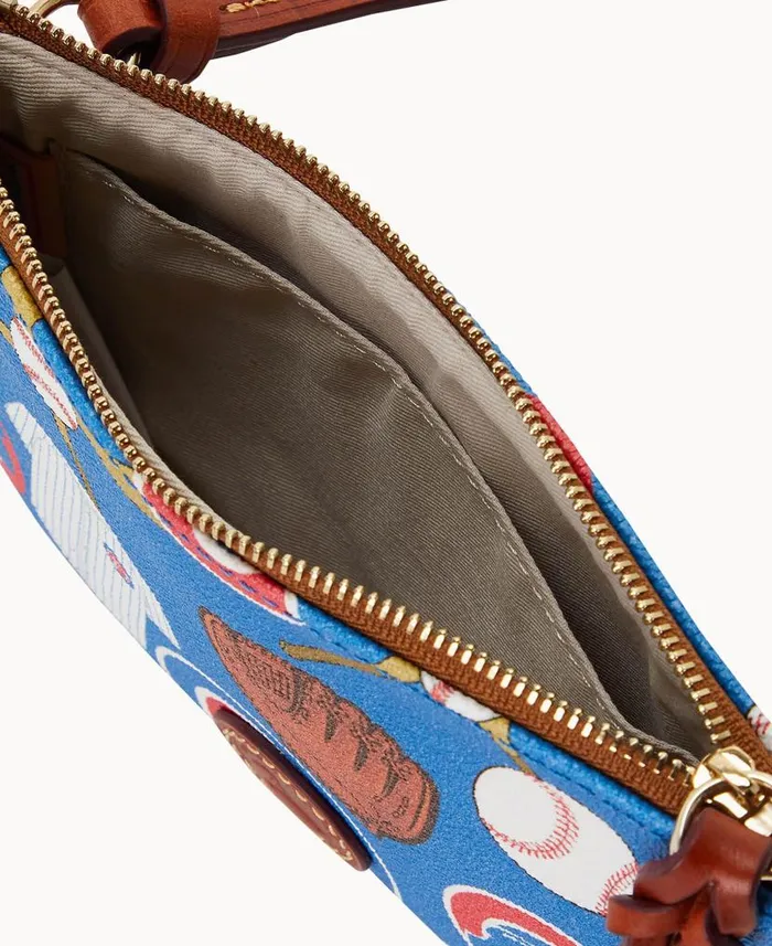 Dooney and Bourke MLB Cubs Top Zip Crossbody Cubs WomenMen Crossbodies