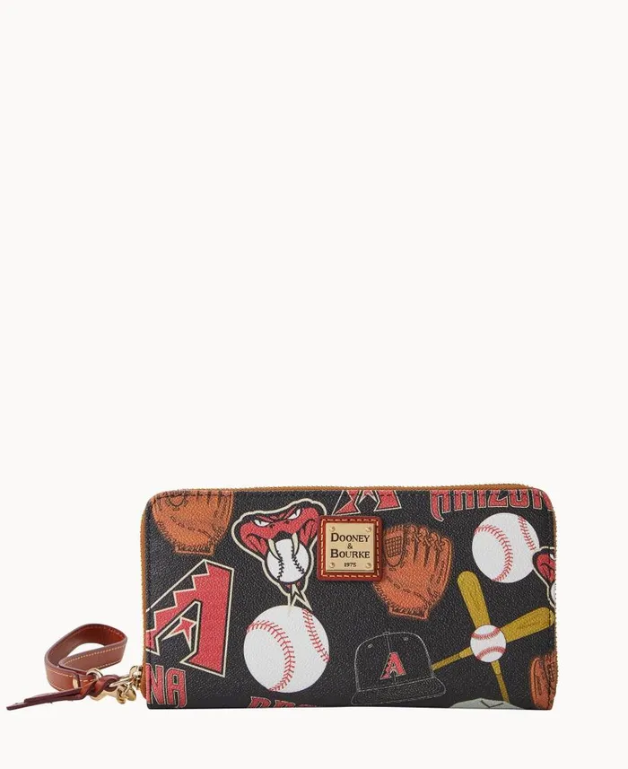 Dooney and Bourke MLB Diamondbacks Large Zip Around Wristlet Diamondbacks WomenMen Wallets Dooney and Bourke MLB Diamondbacks Large Zip Around Wristlet Diamondbacks WomenMen Wallets