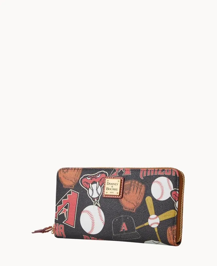 Dooney and Bourke MLB Diamondbacks Large Zip Around Wristlet Diamondbacks WomenMen Wallets Dooney and Bourke MLB Diamondbacks Large Zip Around Wristlet Diamondbacks WomenMen Wallets