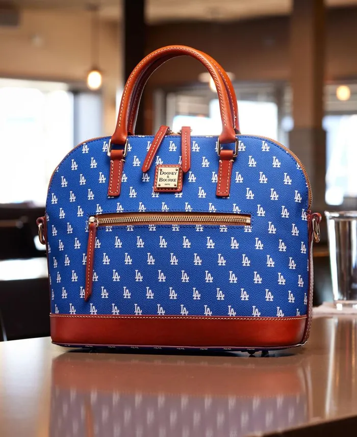 Dooney and Bourke MLB Dodgers Domed Zip Satchel Dodgers WomenMen Satchels