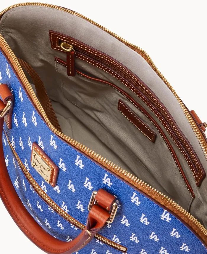 Dooney and Bourke MLB Dodgers Domed Zip Satchel Dodgers WomenMen Satchels