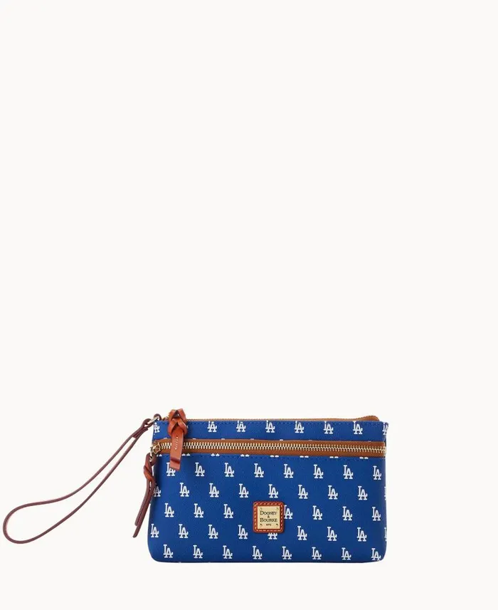 Dooney and Bourke MLB Dodgers Double Zip Wristlet Los Angeles Dodgers WomenMen Wallets Dooney and Bourke MLB Dodgers Double Zip Wristlet Los Angeles Dodgers WomenMen Wallets