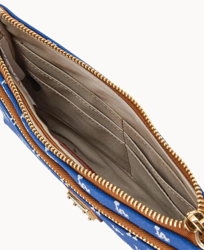 Dooney and Bourke MLB Dodgers Double Zip Wristlet Los Angeles Dodgers WomenMen Wallets Dooney and Bourke MLB Dodgers Double Zip Wristlet Los Angeles Dodgers WomenMen Wallets