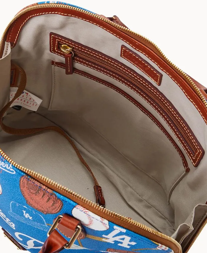 Dooney and Bourke MLB Dodgers Zip Zip Satchel Dodgers WomenMen Satchels