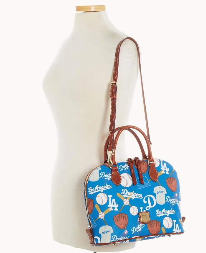 Dooney and Bourke MLB Dodgers Zip Zip Satchel Dodgers WomenMen Satchels